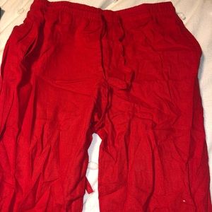 Red pants